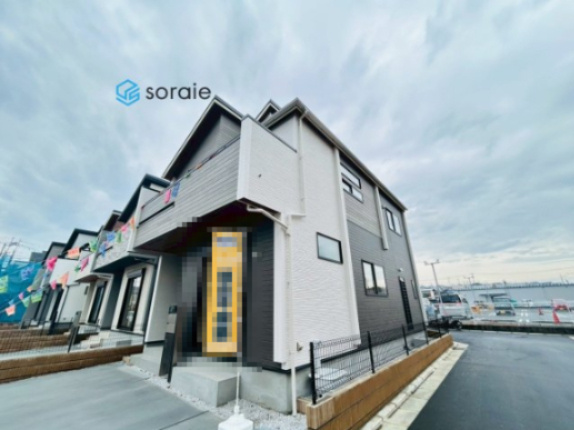 所沢市下安松全11棟　新築戸建の外観|令和7年12月25日撮影。