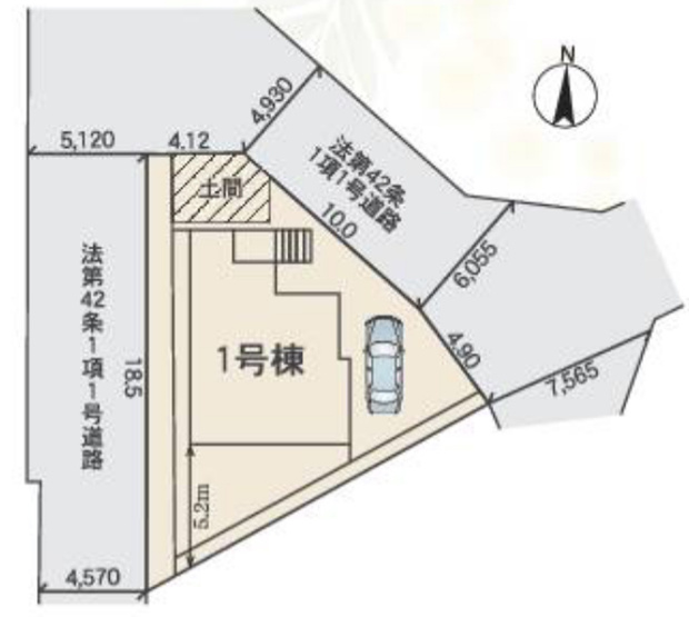 【区画図】 | 日進市藤塚１丁目152『仲介料無料』新築戸建て | 1号棟