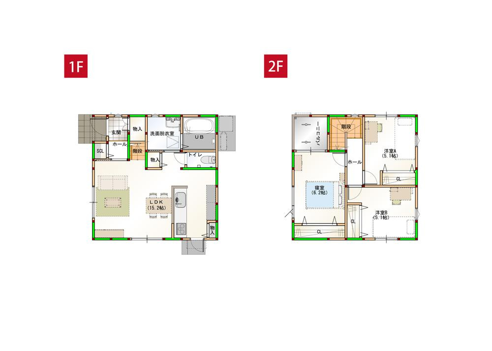 久米窪田町建売②の間取り