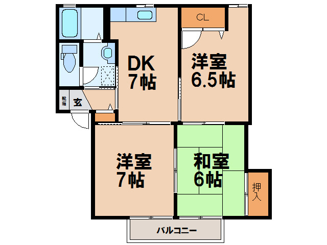 【間取り】 | メゾン・ド・ビジューA