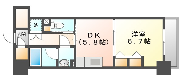 アルファレガロ西古松の間取り