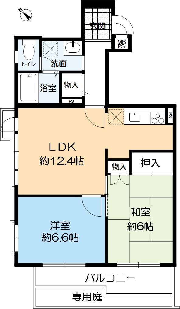 深江ロイヤルマンションの間取り