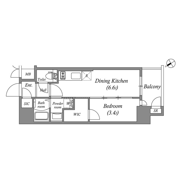 エステムコート名古屋新栄Ⅳネストの居間・リビング