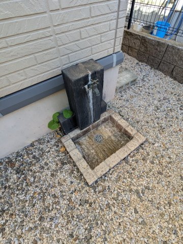 【庭】 | 久留米市宮ノ陣４丁目 中古戸建 | 庭には水栓ついており、植物の水やりなどに便利です♪