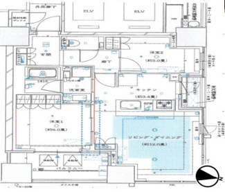 【間取り】 | ザ・パークハウス大阪梅田タワー | 【間取り】13階・2LDK南東角住戸☆