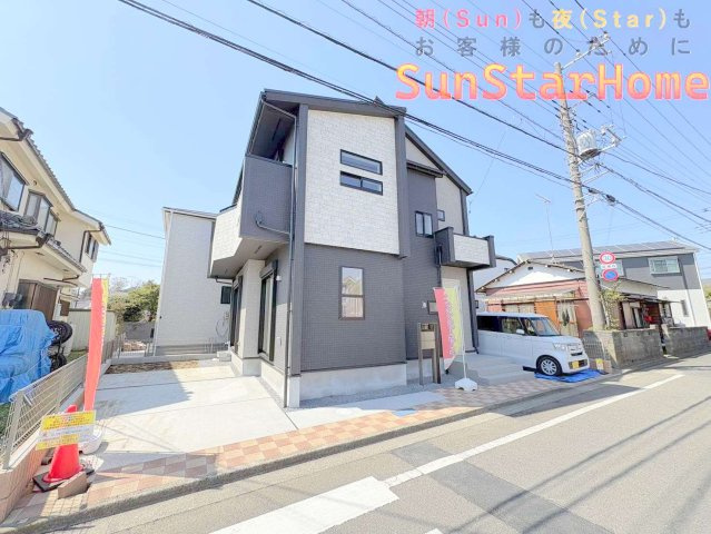 【サンスターホーム現地販売物件】福生市福生　太陽光発電付き新築1邸　太陽光発電付きの外観
