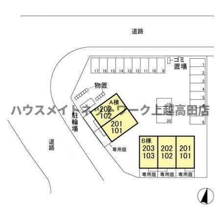 グランツ　Ｂの区画図|配置図