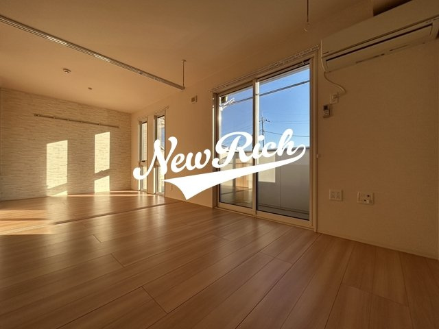 前橋市箱田町のアパートのバルコニー