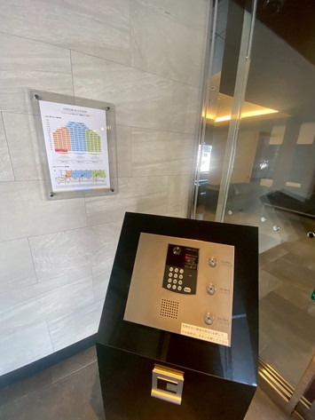 【防犯設備】 | エイルマンション清水 | 安全に配慮されたオートロックマンションです。室内ＴＶモニタ付インターホンで来訪者を確認できます