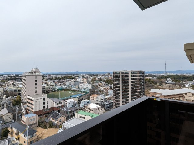 ブライトタウン松城の展望|西側バルコニーからの眺望