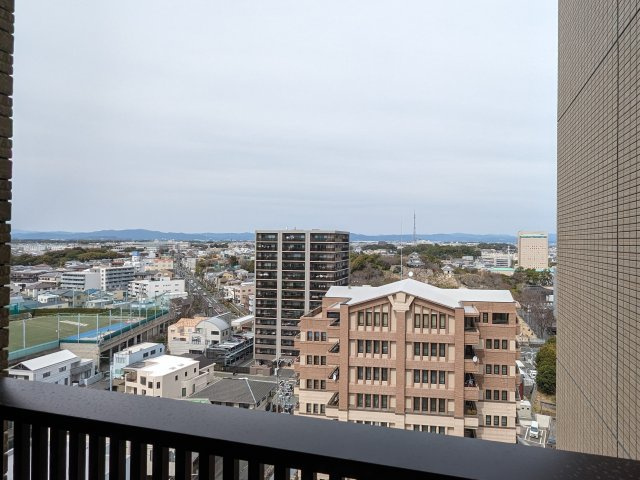 ブライトタウン松城の展望|北側設備バルコニー側からの眺望
