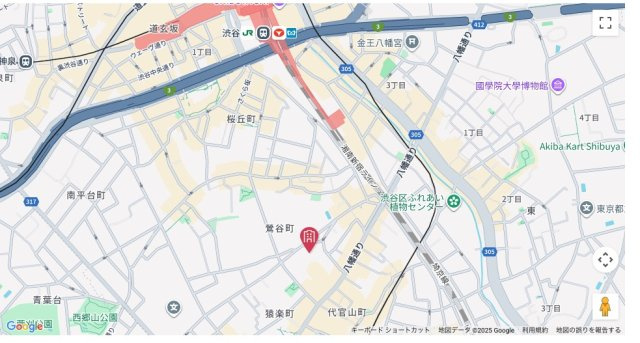 ★仲介手数料無料★サンビューハイツ渋谷（代官山と渋谷の中心にある閑静な高級住宅街）の地図
