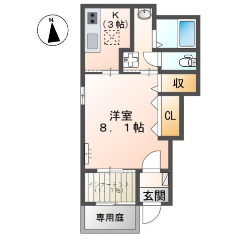仮）館林市朝日町新築アパートの間取り