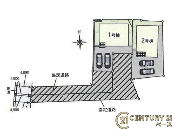 クレイドルガーデン押熊町 １号棟 ／新築一戸建の区画図|■こちらの物件は１号棟です！■