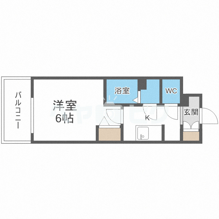 ファステート大阪上本町ソーレの間取り