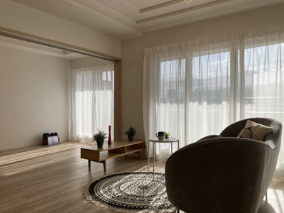 【その他】 | クリーンリバーフィネス手稲オーブ | 洋室の引き戸を全開放すれば、広々空間に♪