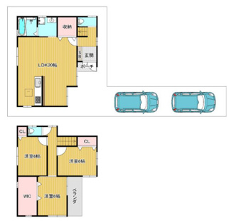【間取り】 | 宝塚市宝梅３丁目中古戸建 | ファミリー様におすすめの３LDKの間取りです♪いつでもご覧いただけます！！
