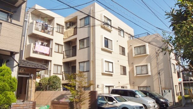 プラムロイヤル原木中山の外観|日当り良好の建物です