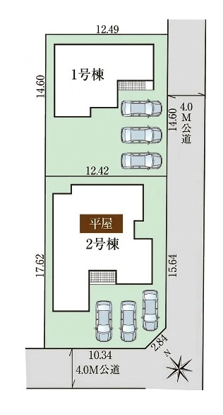 【新築住宅】深谷市上野台2期 全2棟の区画図