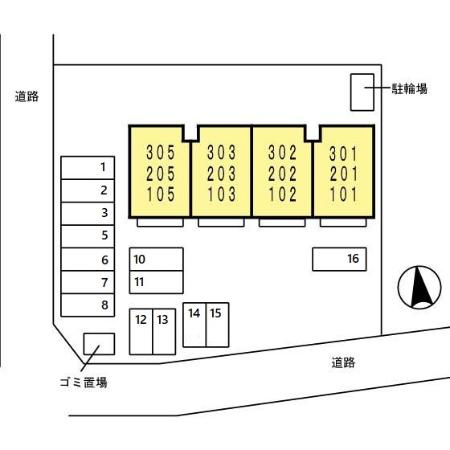 セリア141の駐車場