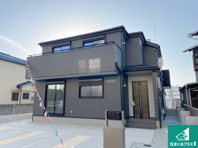 神戸市垂水区旭が丘　新築一戸建ての外観|周辺は落ち着いた街並みの住宅地！子育てがしやすい住環境です！まだ未完成ですが、現地でしかわからない事もございます。是非一度ご覧ください。