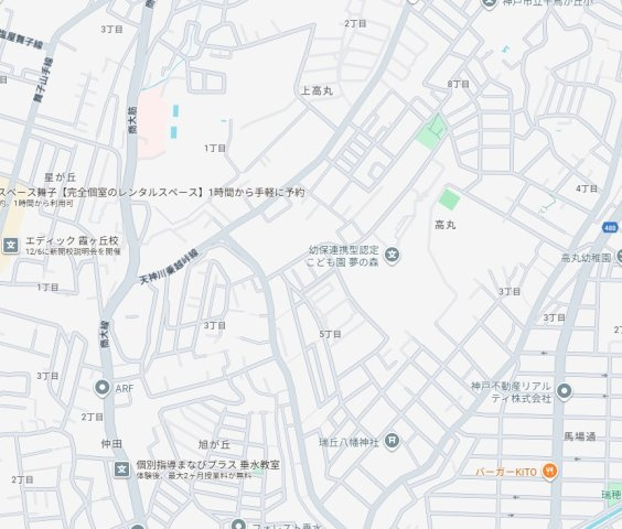 神戸市垂水区旭が丘　新築一戸建ての地図