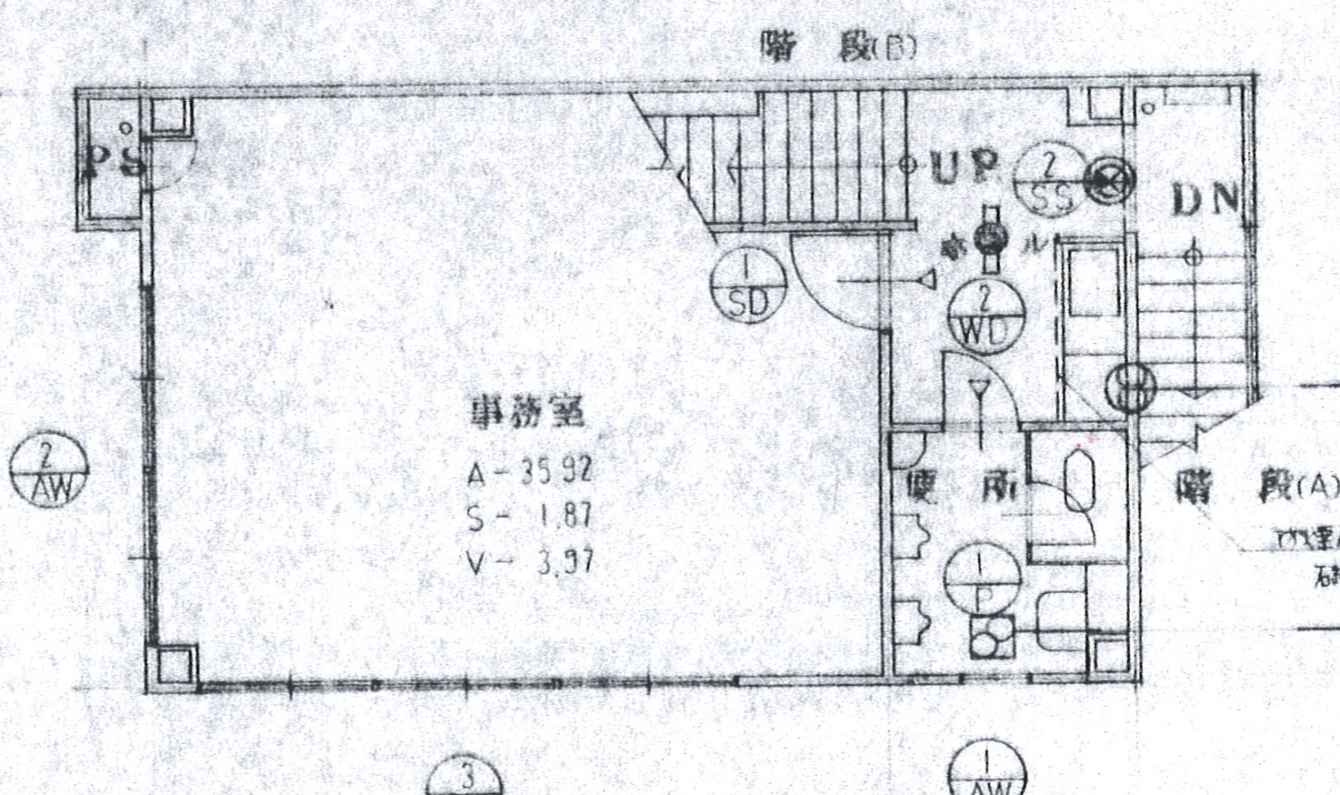 大津市松本１丁目の事務所の間取り