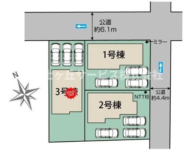 【区画図】 | 浜松市中央区雄踏町宇布見 2期 新築一戸建て 1号棟 | 1号棟の区画図です