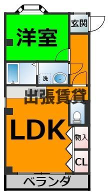 仲介手数料0円！鈴の木ハイツCの間取り