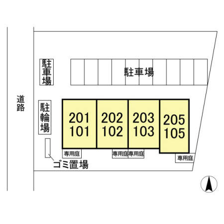 サンセットの区画図