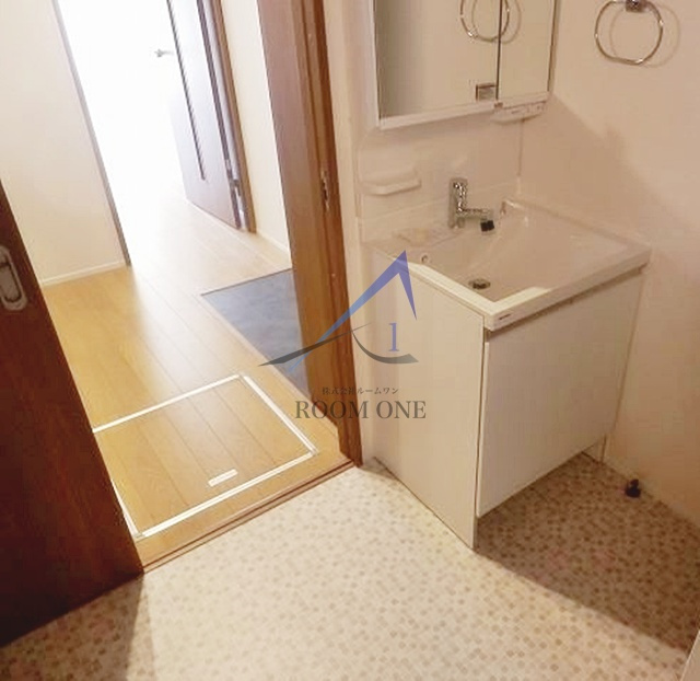 ハイムつくばの洗面所|洗面台です。