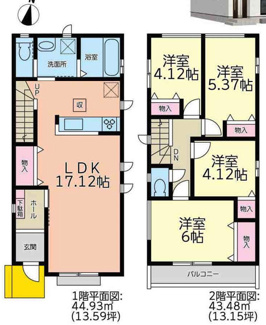  | 【名古屋市瑞穂区中根町3丁目58−3新築戸建C棟】✨️仲介手数料無料✨️中根小学校・萩山中学校