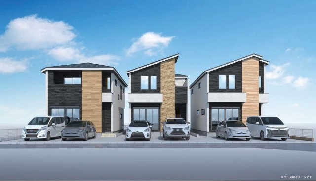 新築一戸建て　川越市南大塚 全3棟の完成予想図|外観の完成予想図です