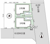 さいたま市東大宮　6期　新築一戸建て　グラファーレ　02の区画図|【全3棟・2号棟】