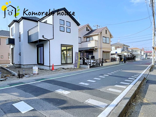 さいたま市東大宮　6期　新築一戸建て　グラファーレ　02の前面道路含む現地写真|前面道路含む現地写真です