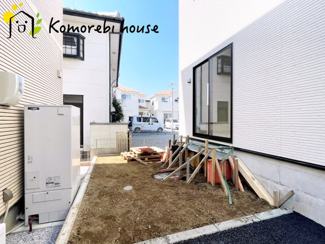 鴻巣市箕田　第9　新築一戸建て　クレイドルガーデン　01の庭|お庭も活用できます