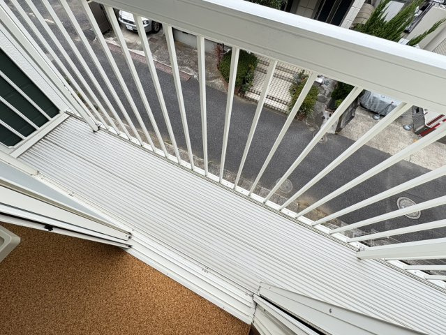 戸川ハイツのバルコニー