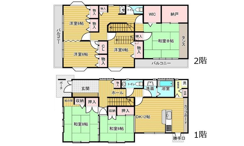 広島市安佐北区口田４丁目の間取り