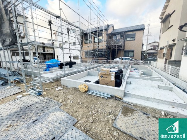 藤井寺市東藤井寺町　新築一戸建ての外観|現在建築中！落ち着いた街並みで新生活を始めることが出来そう！周辺の物件も併せてご紹介させて頂きます！