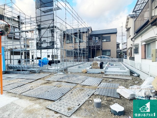 藤井寺市東藤井寺町　新築一戸建ての外観|現在の進捗状況です！順調に作業進行中、完成が待ち遠しいです！詳細の間取り等、お気軽にお問い合わせください！