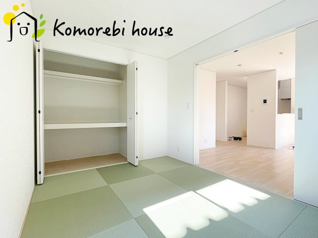 鴻巣市箕田　第9　新築一戸建て　クレイドルガーデン　02の和室|和室があれば客間としても活用できます
