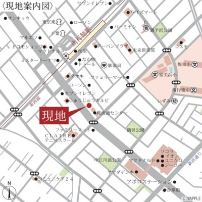 【地図】 | LUXENA＋PAWS南行徳