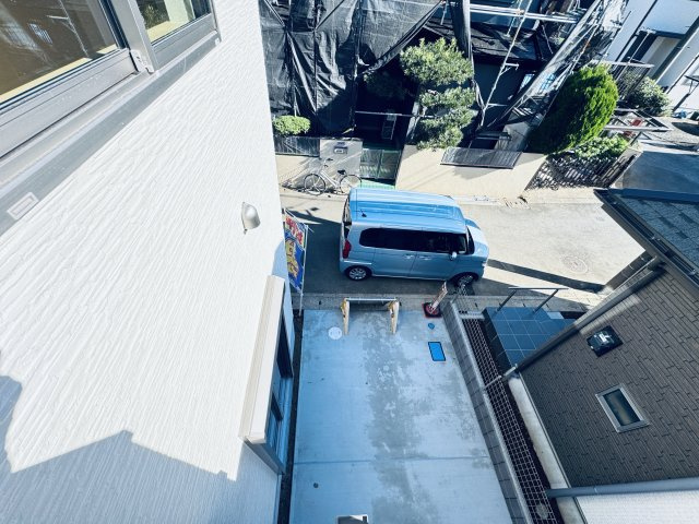 柏市篠籠田新築戸建（篠籠田1427番）の展望|バルコニーより道路側眺望