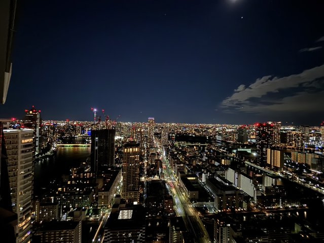 隅田川方面の夜景