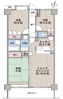 【間取り】 | エクレール豊春Ⅲ