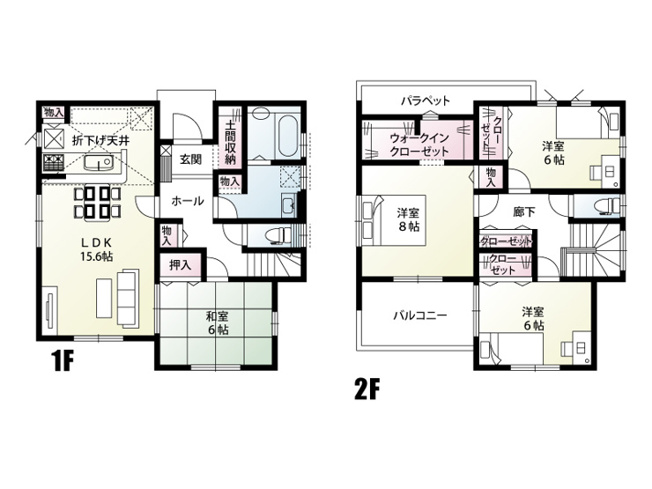 【間取り】 | 久喜市西28区画　新築戸建　全28棟　12号棟