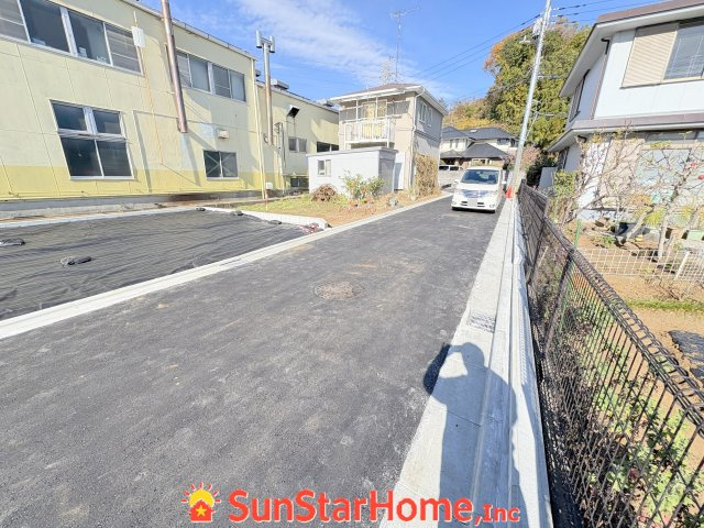 【サンスターホーム】武蔵村山市三ツ木３丁目　売地①区画の前面道路含む現地写真