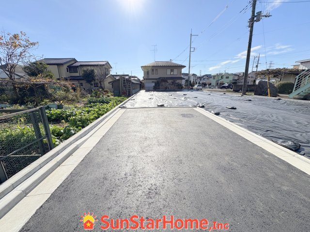 【サンスターホーム】武蔵村山市三ツ木３丁目　売地①区画の前面道路含む現地写真
