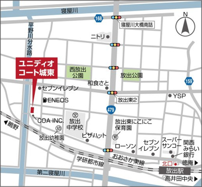 【地図】 | ユニディオコート城東