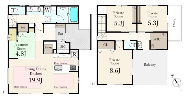 東村山市諏訪町1丁目 限定1棟の間取り
